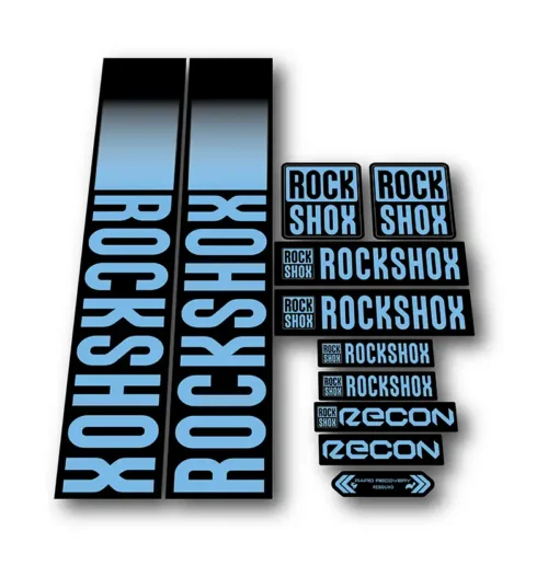 Rockshox Recon Fork Stickers 2021 2022 light blue
