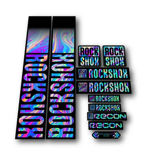 Rockshox Recon Fork Stickers 2021 2022 oilslick