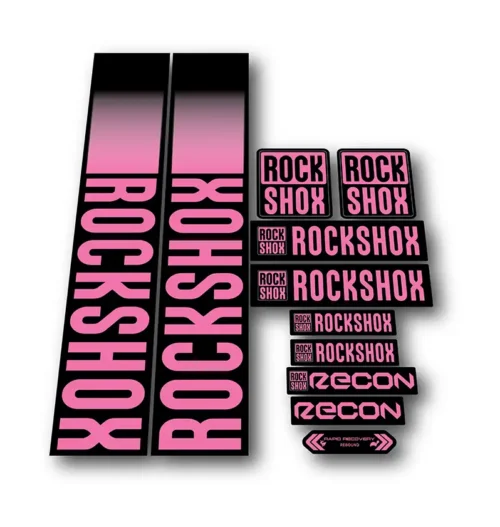 Rockshox Recon Fork Stickers 2021 2022 pink