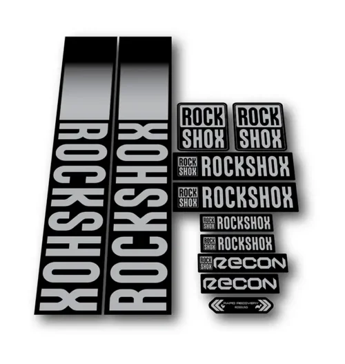 Rockshox Recon Fork Stickers 2021 2022 silver