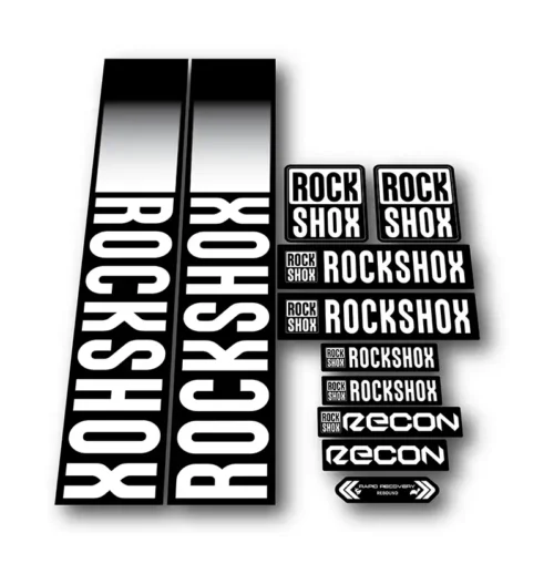 Rockshox Recon Fork Stickers 2021 2022 white