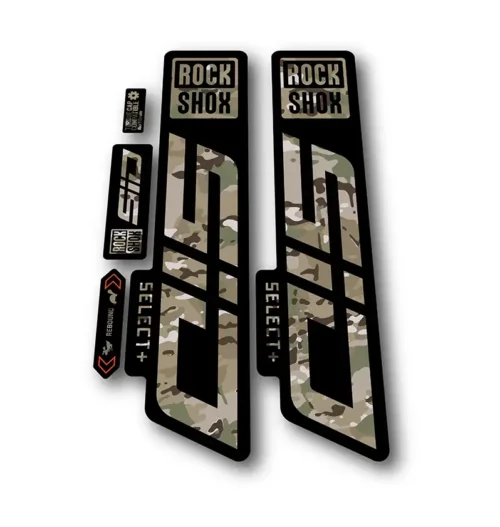 Rockshox SID Select + Fork Stickers 2021 2024 camo