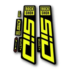 Rockshox SID Select + Fork Stickers 2021 2024 fluorescent yellow