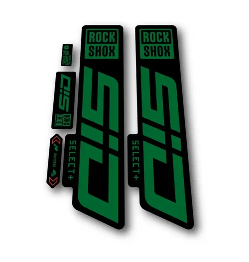 Rockshox SID Select + Fork Stickers 2021 2024 green