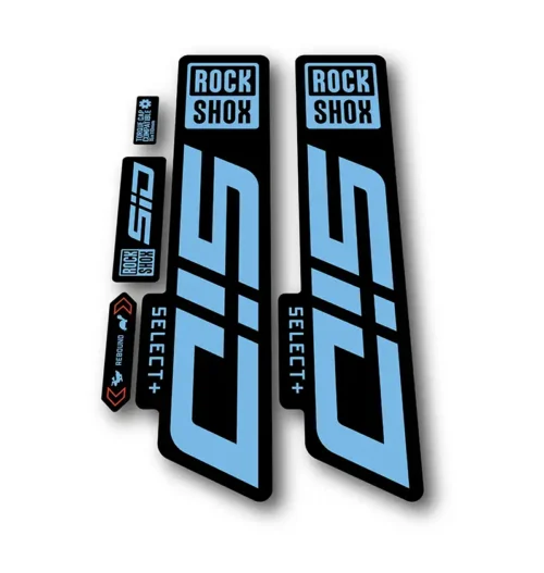 Rockshox SID Select + Fork Stickers 2021 2024 light blue
