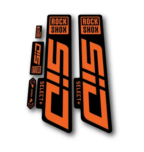 Rockshox SID Select + Fork Stickers 2021 2024 orange