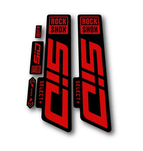 Rockshox SID Select + Fork Stickers 2021 2024 red