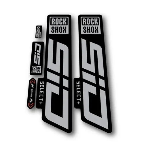 Rockshox SID Select + Fork Stickers 2021 2024 silver grey