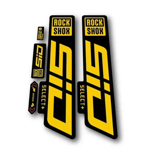 Rockshox SID Select + Fork Stickers 2021 2024 yellow