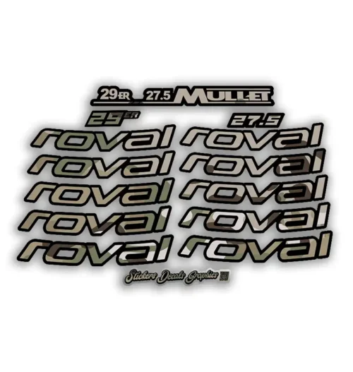 Roval Traverse HD Carbon Rim Stickers 2025 2026 mullet camo
