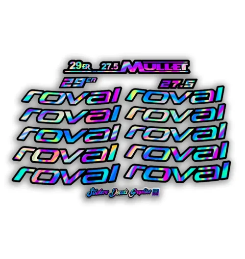 Roval Traverse HD Carbon Rim Stickers 2025 2026 mullet oilslick