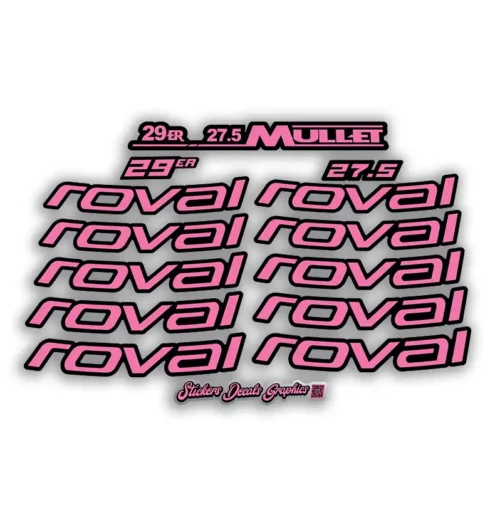 Roval Traverse HD Carbon Rim Stickers 2025 2026 mullet pink