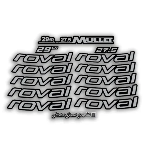 Roval Traverse HD Carbon Rim Stickers 2025 2026 mullet silver