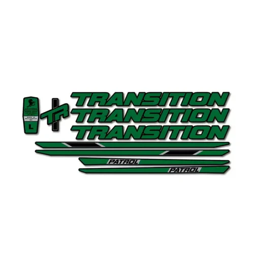 Transition Patrol Alloy 2023 Frame Stickers green