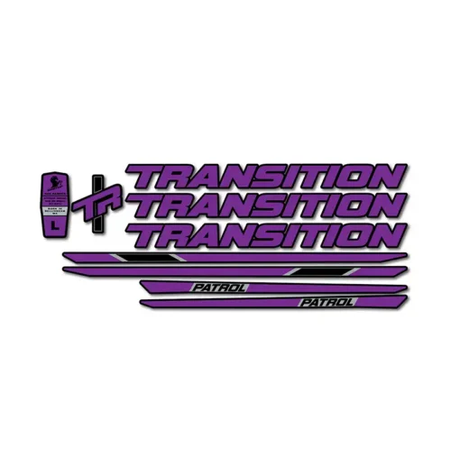 Transition Patrol Alloy 2023 Frame Stickers hope purple