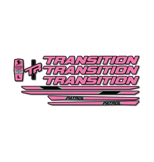 Transition Patrol Alloy 2023 Frame Stickers pink
