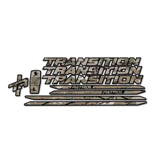 Transition Patrol Carbon 2023 Frame Stickers camo
