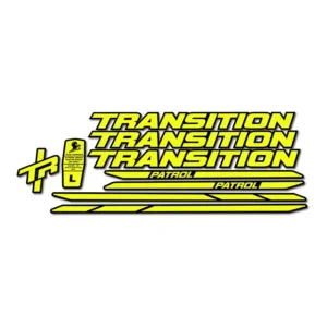 Transition Patrol Carbon 2023 Frame Stickers fluorescent yellow