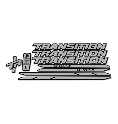 Transition Patrol Carbon 2023 Frame Stickers silver