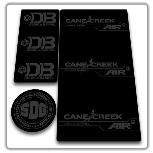 cane creek double barrel air rear shock stickers stealth