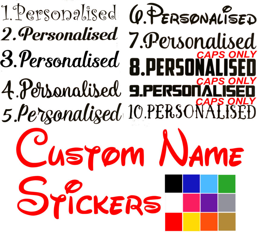 personalised name stickers custom text personalised name stickers custom text