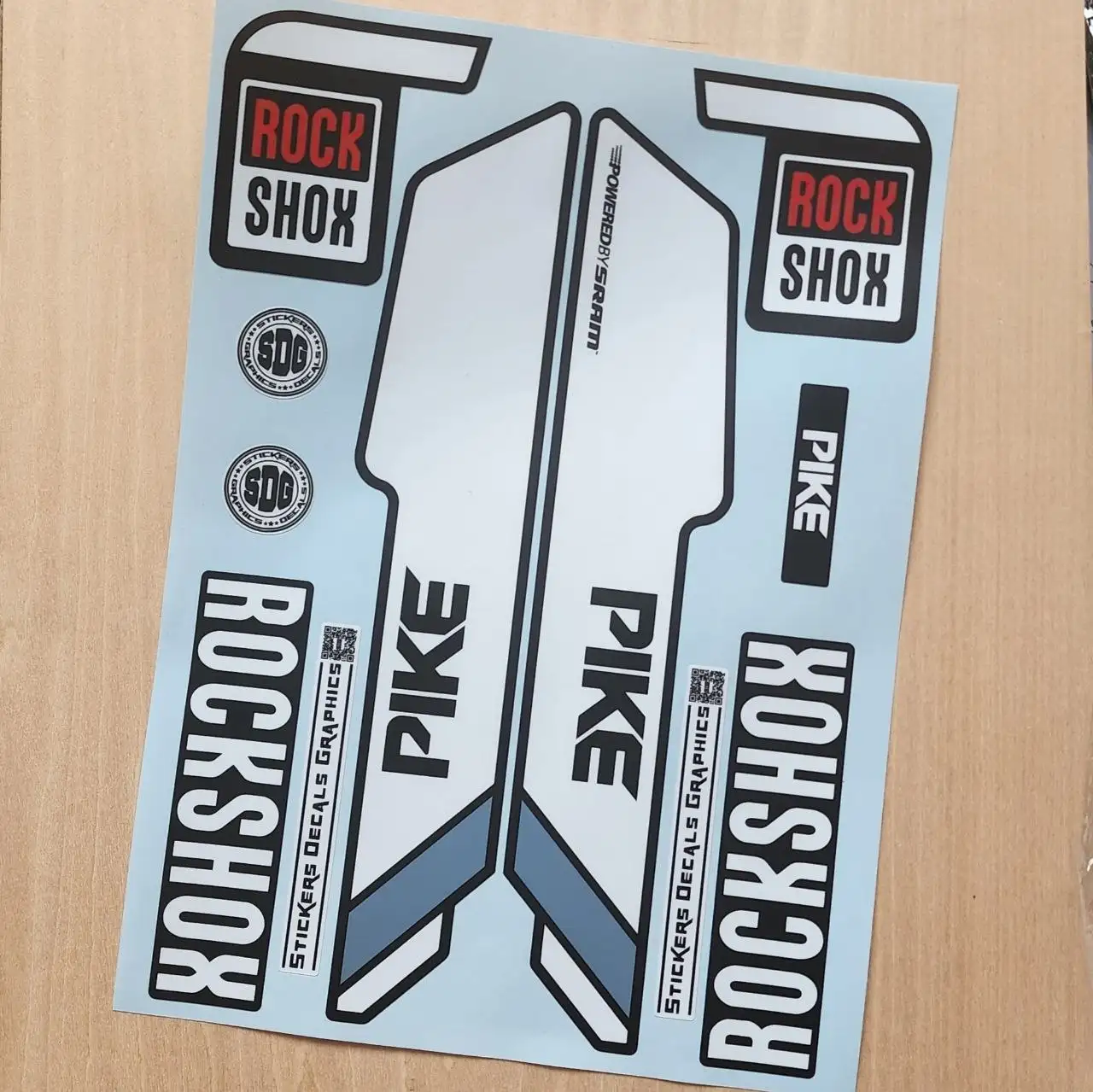 rockshox pike fork stickers 2015 original