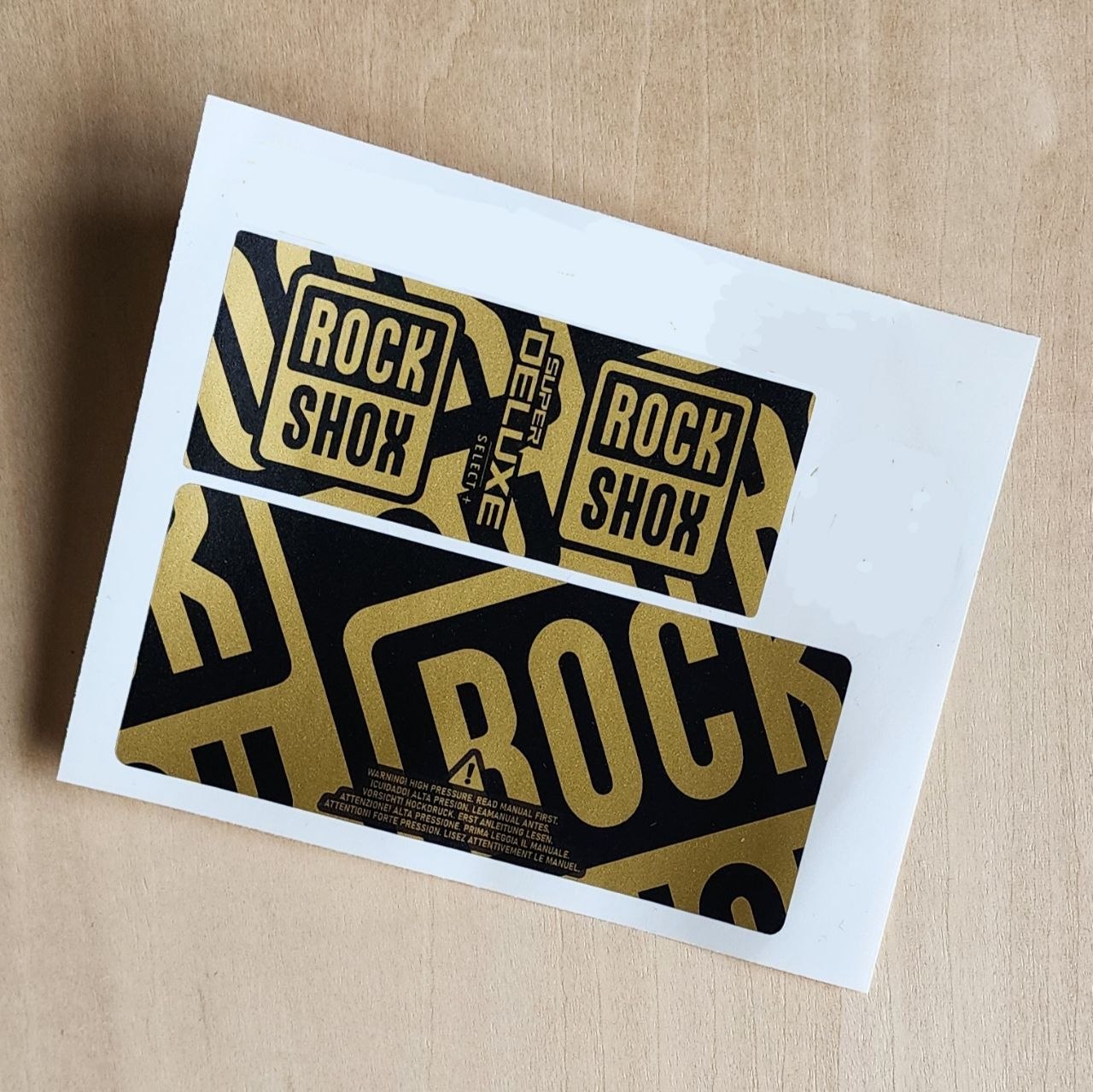 Rockshox Super Deluxe Select + COIL Rear Shock Stickers 2023 2025
