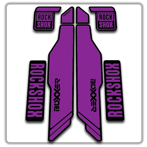 purple rockshox boxxer 2014 2015 fork stickers
