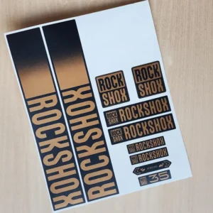 rockshox 35 fork stickers bronze copper for burgtec hope