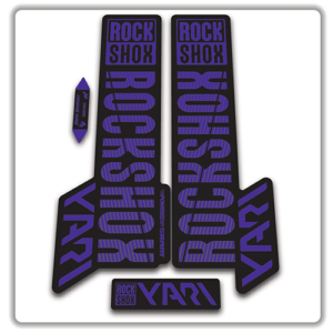 rockshox yari 2018 fork stickers purple