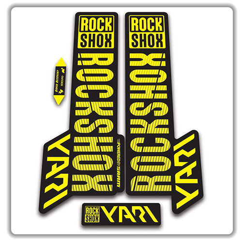 rockshox yari 2018 fork stickers yellow