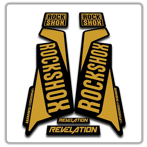 Autocollants De Rechange Pour Fourche Rock Shox REBA 2021 – Personnalisation Couleur Brillant Ou Mat