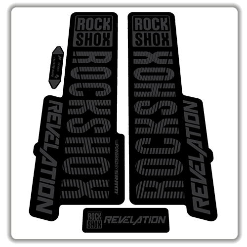 Fork Rock Shox 2018 ELX63 Revelation Stickers Mountain Bike Decals